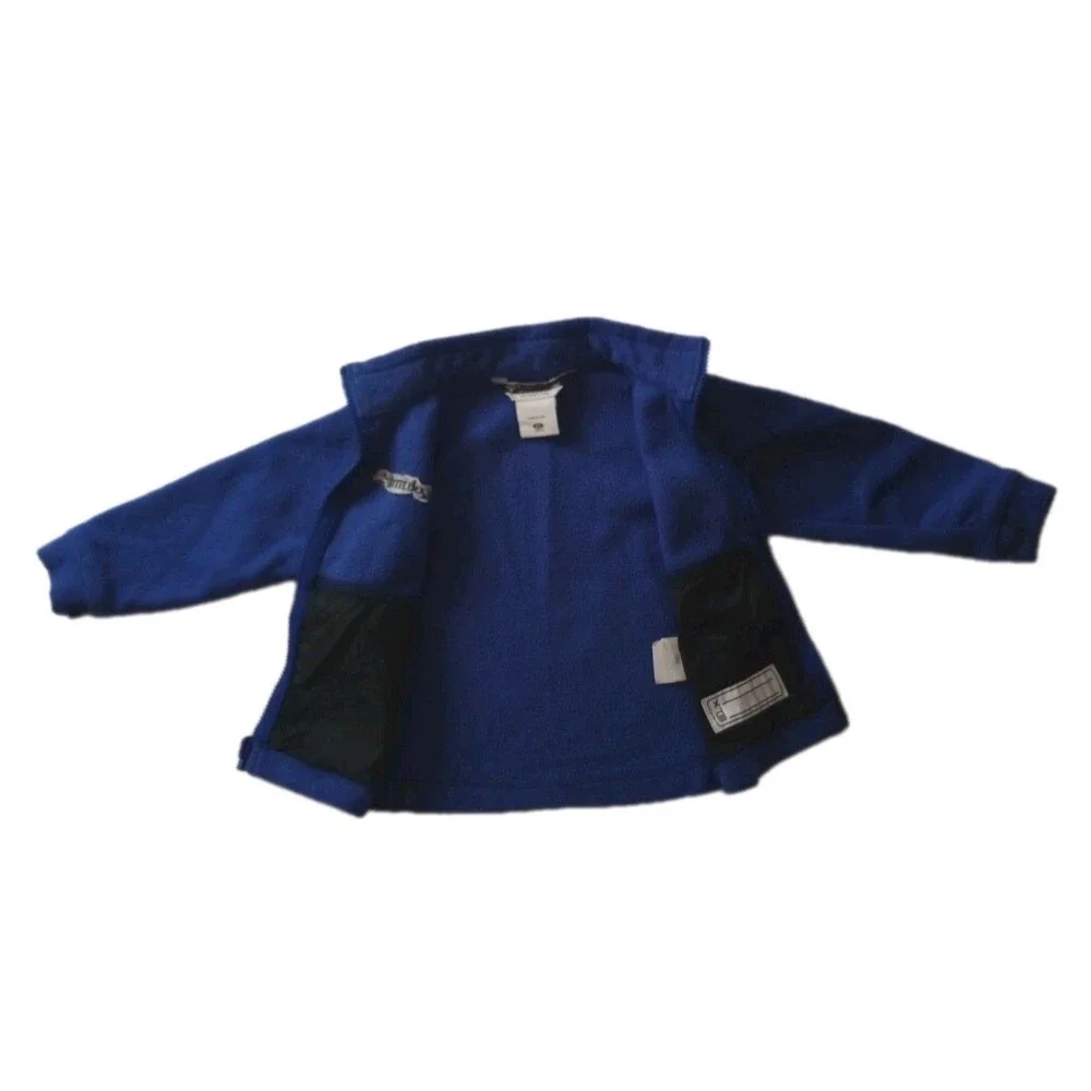 Columbia Jacket Blue Fleece Full Zip Lightweight Outerwear Coat sz 4T Boys